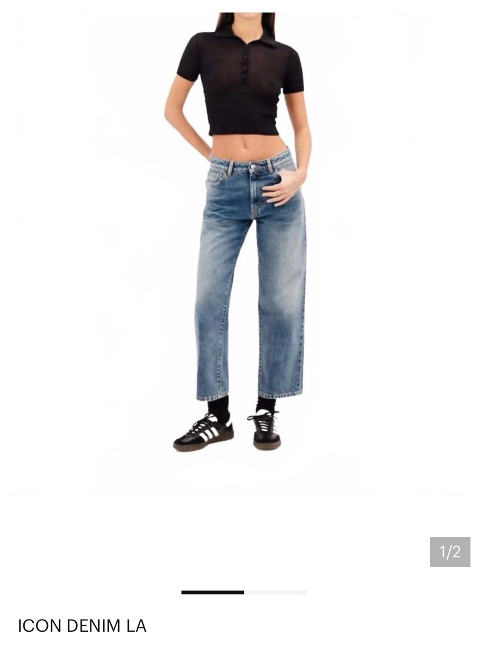 ICON Denim Jill Aged Stone Wash 25 NWT